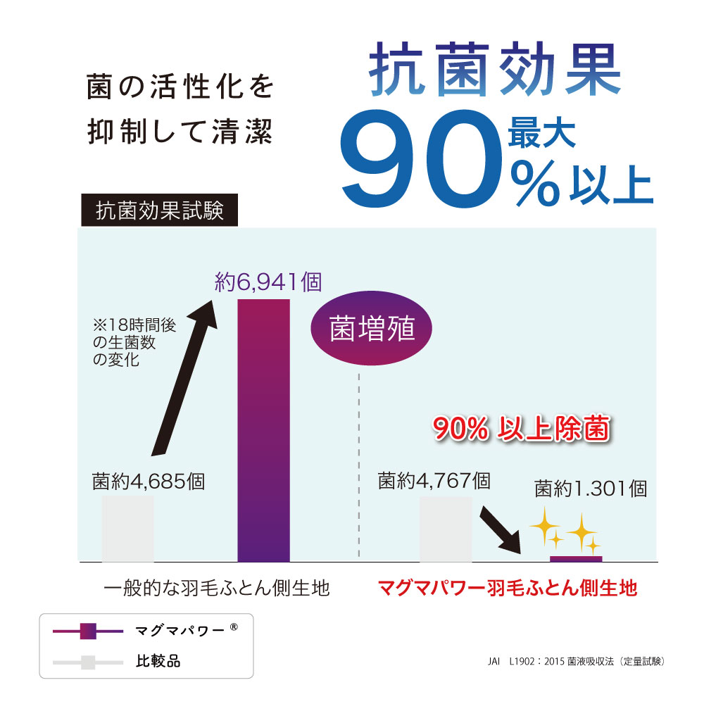 マグマパワー羽毛ふとん